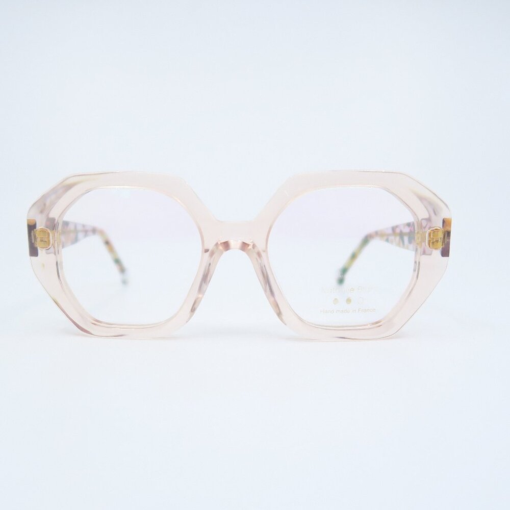 Nathalie Blanc AMBRE P36 690 Pink, Geometric New, Women's, Eyeglasses Frames.